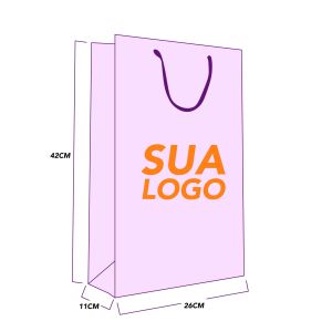 Sacola de Papel 26x42x11 V LxAxP
